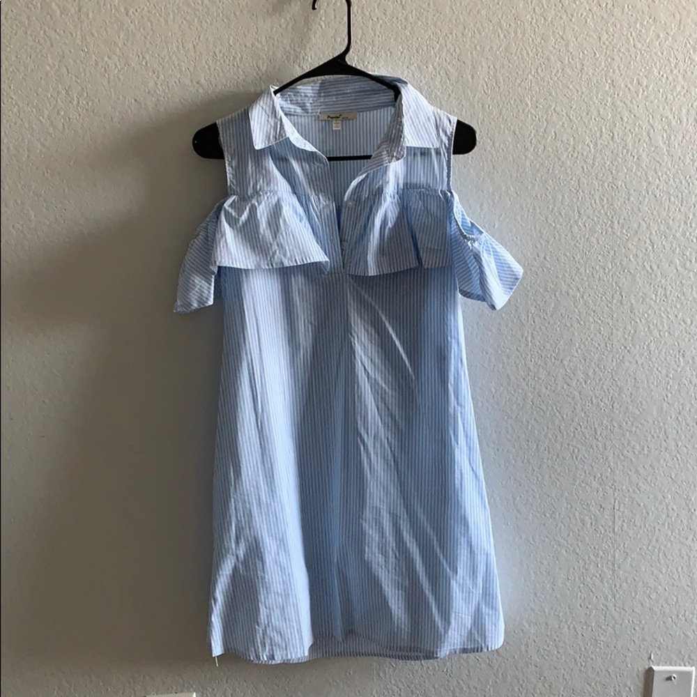 Blue & White striped dress